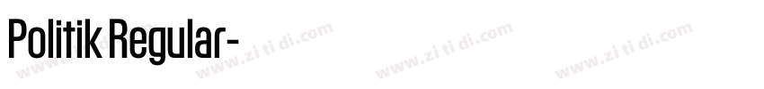 Politik Regular字体转换